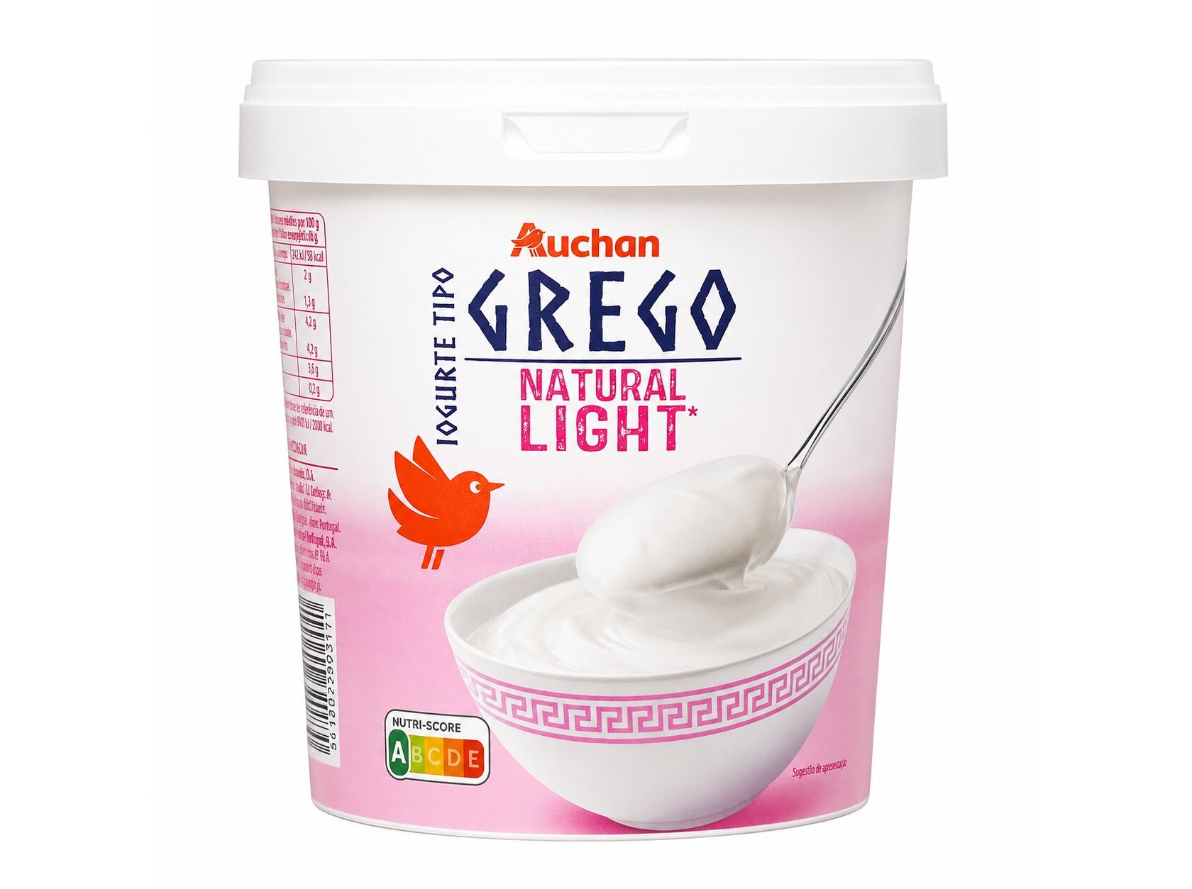 Iogurte Grego Auchan Natural Light 1 Kg Auchan