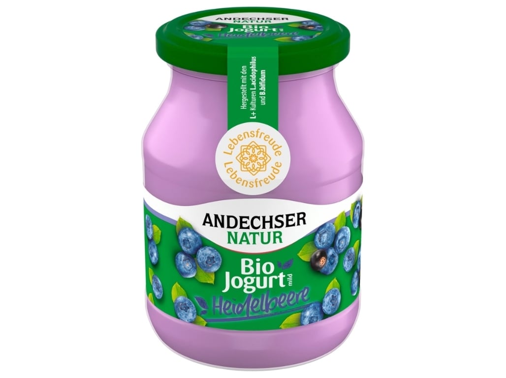 Iogurte andechser biológico mirtilo e cassis 500g