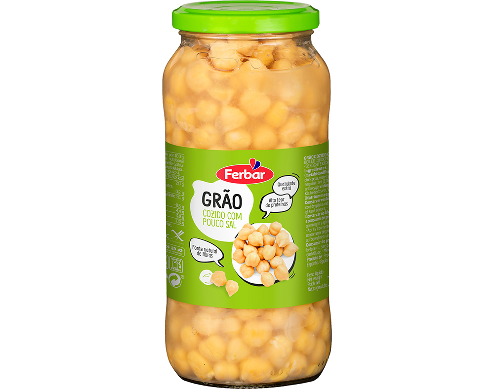 Grão de bico ferbar 560(400)g