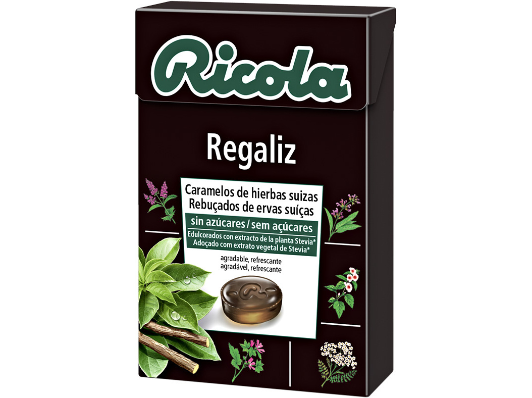 Rebuçados Ricola Sem Açúcar Alcaçuz 50g Ricola