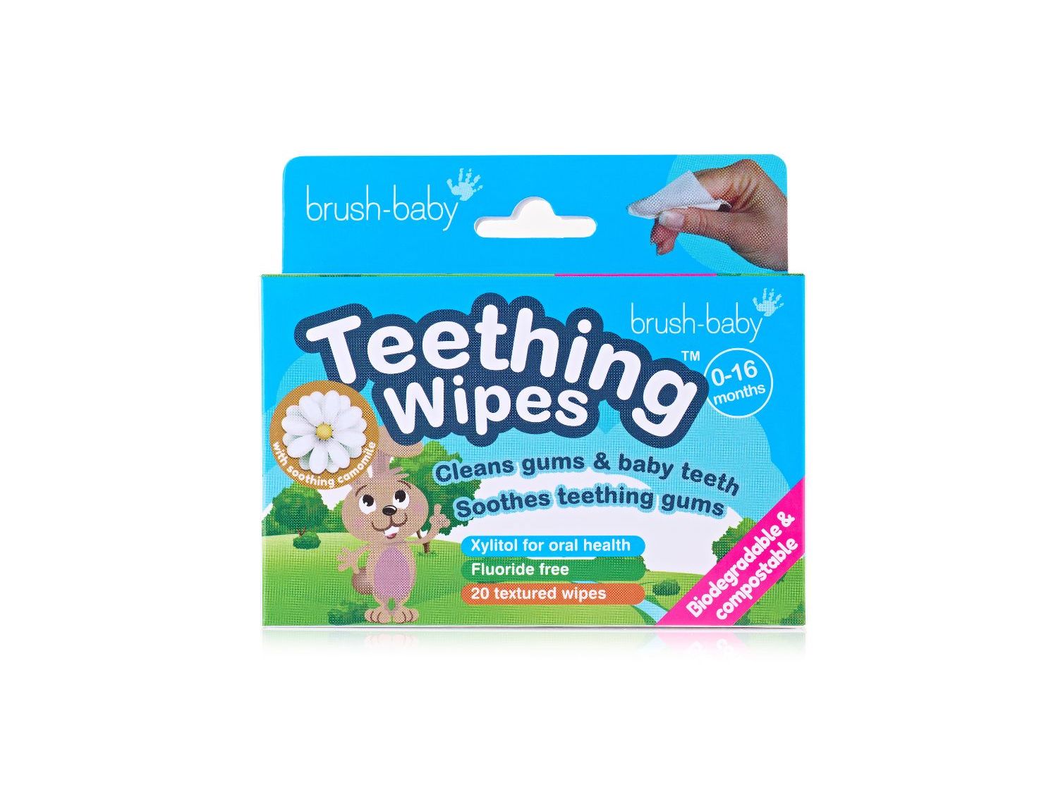 Toalhitas brush-baby dentais 0-16m 20un