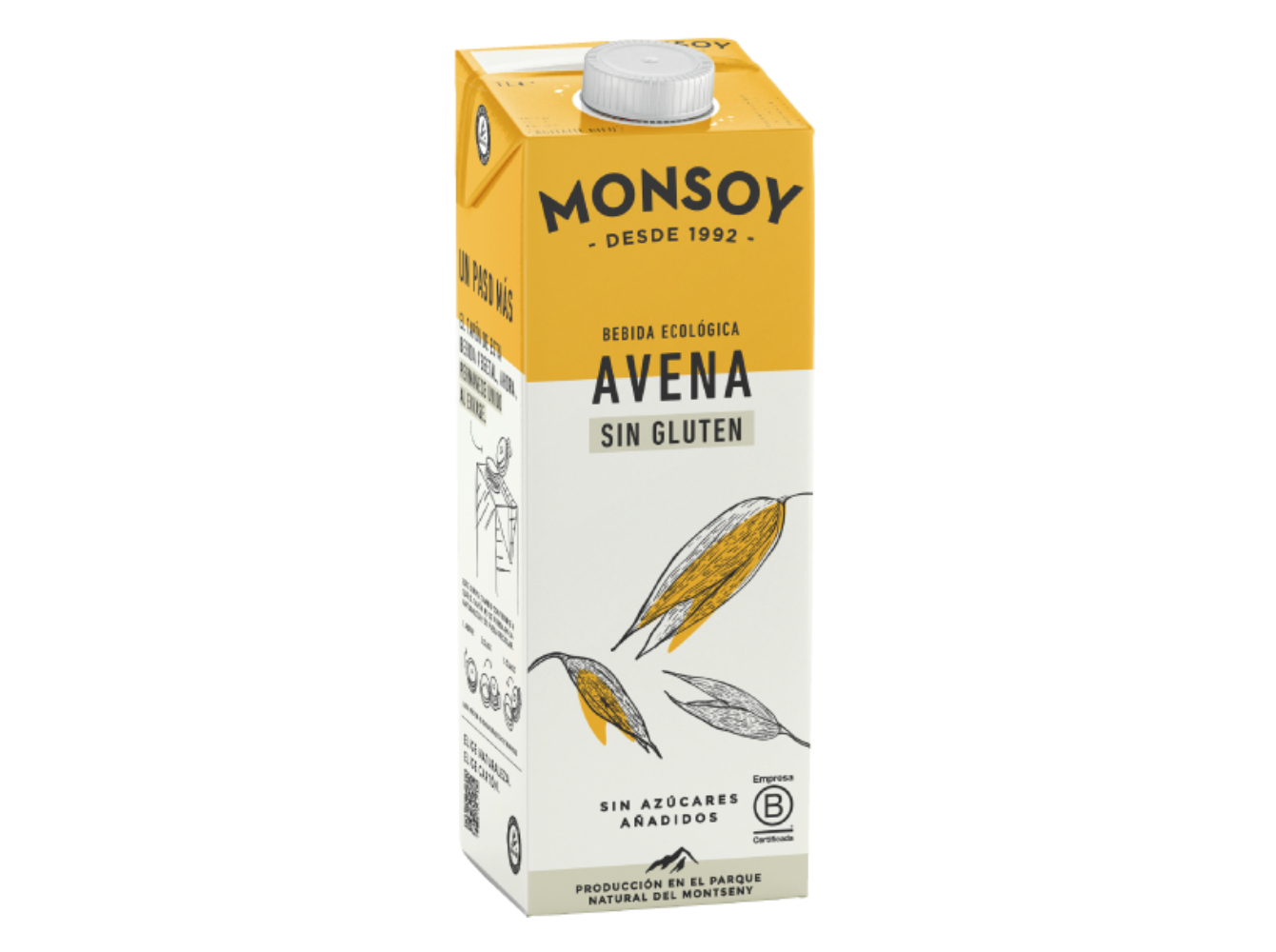 Bebida Aveia Monsoy Aveia Sem Glúten Bio 1 L Monsoy