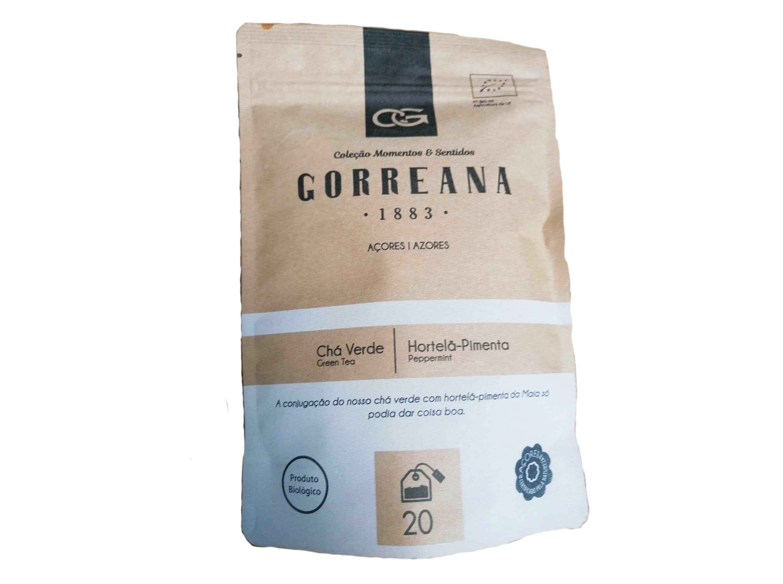 Chá Gorreana Verde & Hortelã 20 Saquetas Gorreana