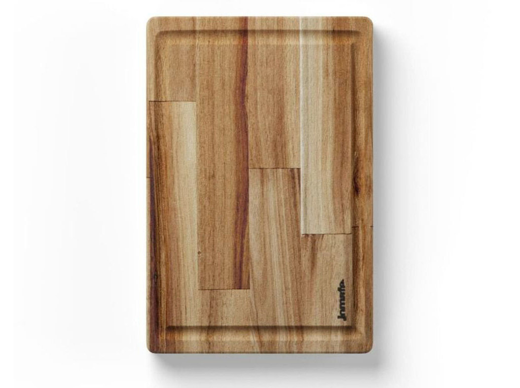 Tábua Rustic Jomafe Rectangular Com Asa Acácia 30x20x25cm