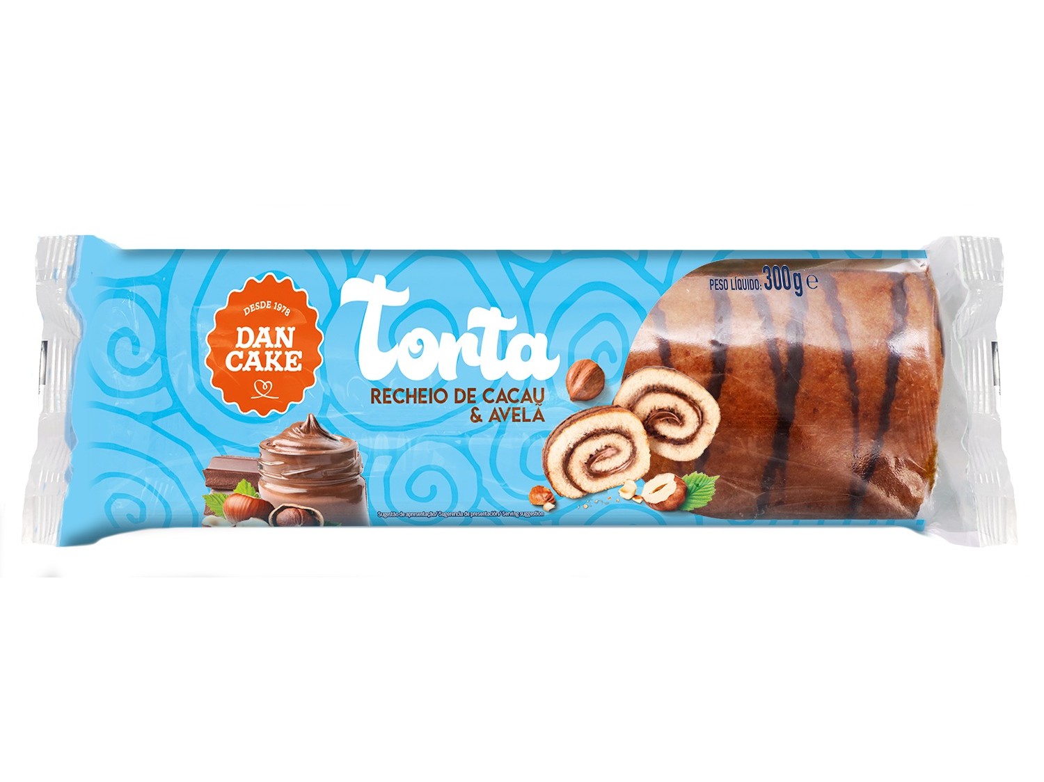 Torta dancake recheio chocolate e avelâ 300g