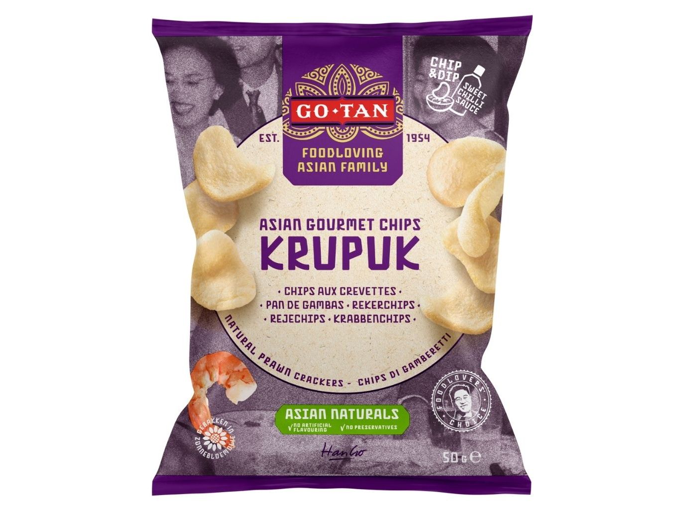 Hostias Go Tan Crakers Sabor A Gambas 50g Go Tan
