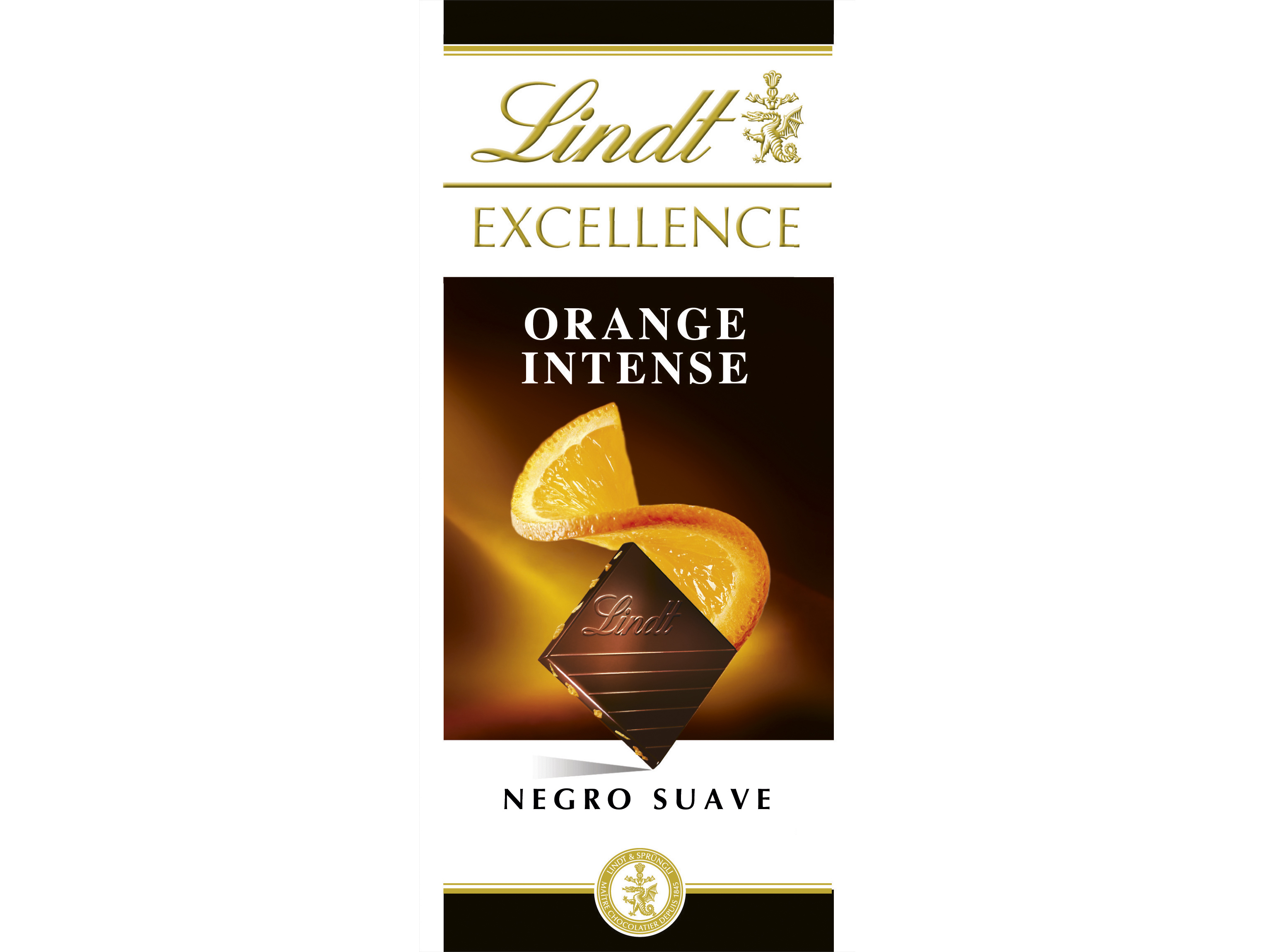 Chocolate lindt excellence orange e intense 100g