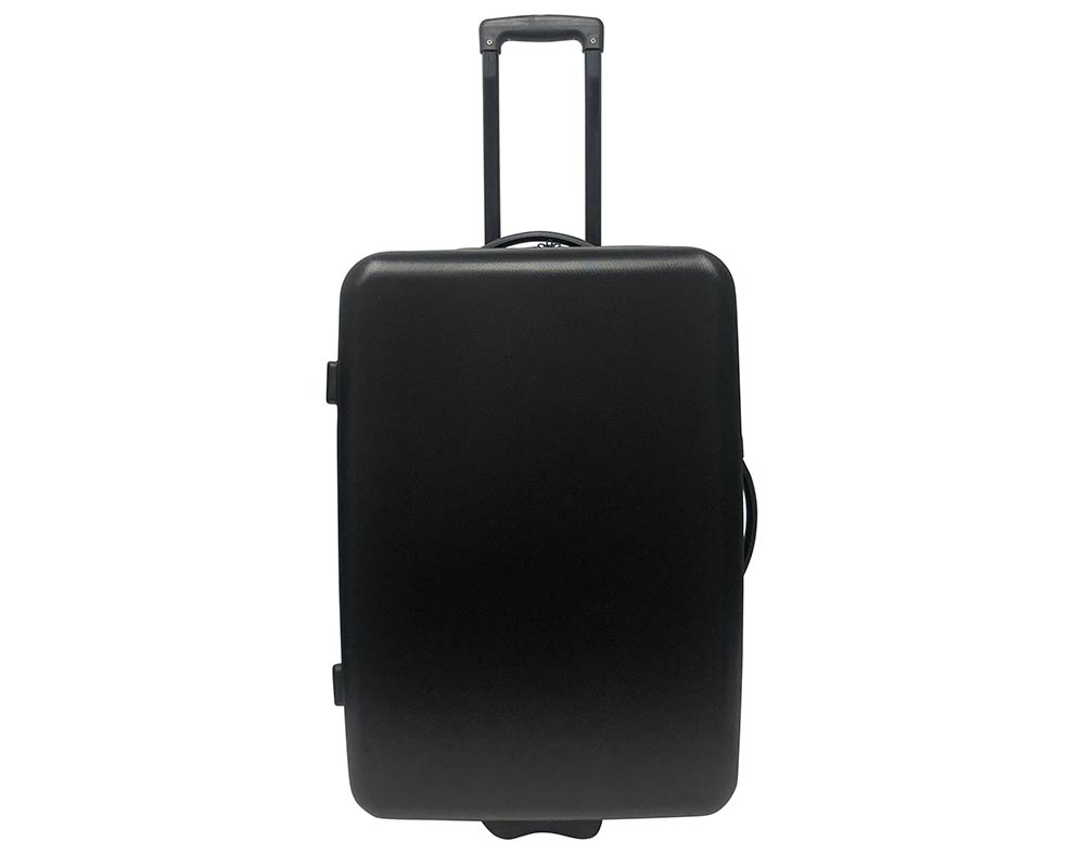 Mala De Viagem Grande Rígida Polegar 2 Rodas Preto 70cm