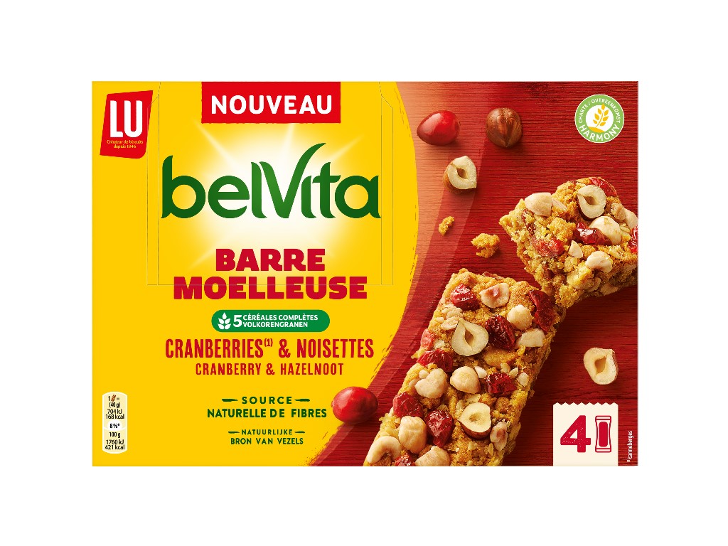 Barras belvita arandos e avelãs 160g