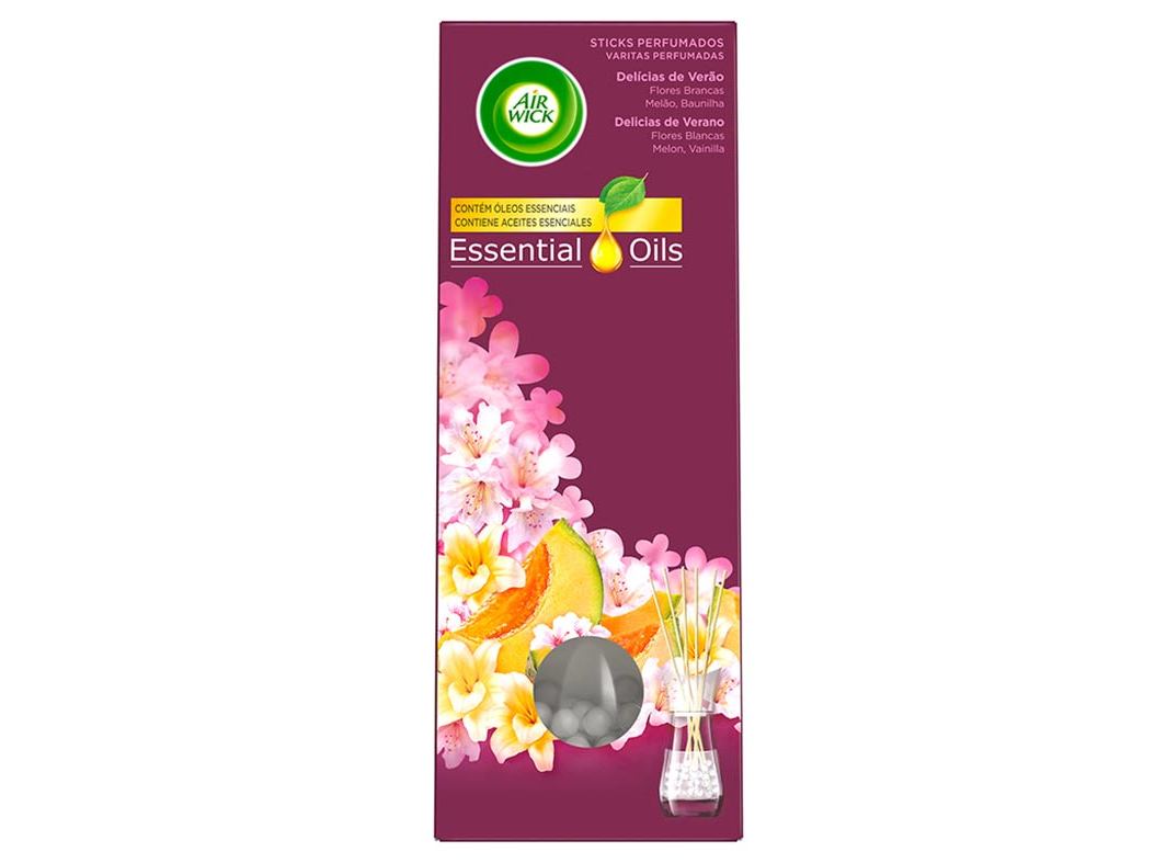 Ambientador sticks air wick perfumados delícias de verão 30ml